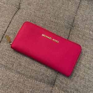 Hot pink Michael Kors wallet